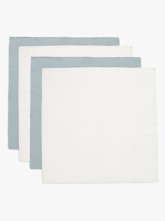 Jollein Muslinfilt 4-Pack, Sea Green/Ivory