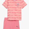 Puma T-shirt & Shorts Gabby's Dollhouse Minicats Set, Rosa