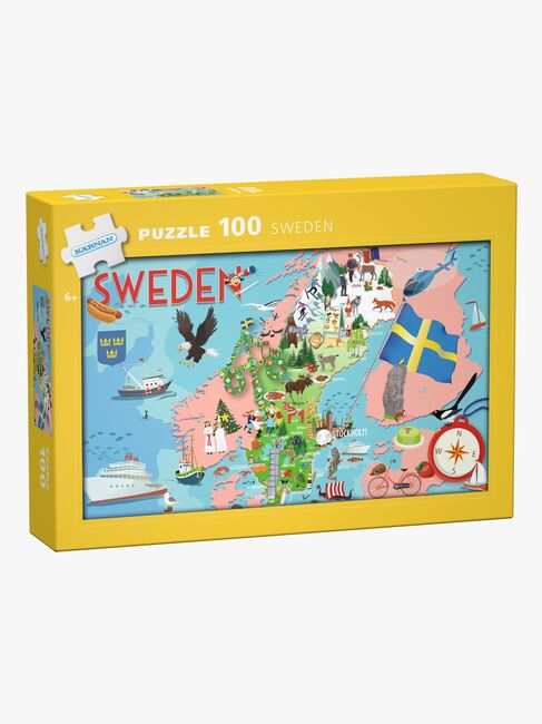 Kärnan Pussel Sverige 100 Bitar