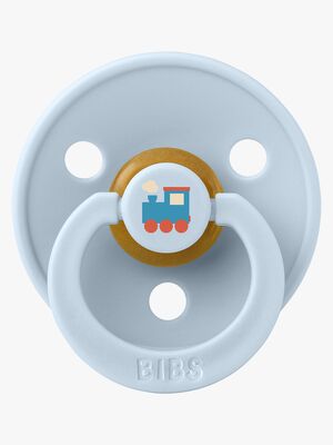 BIBS Colour Sut Holiday Train Latex Str. 1, Baby Blue