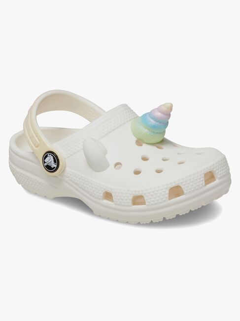 Crocs Classic IAM Rainbow Unicorn Kids Tofflor, Chalk