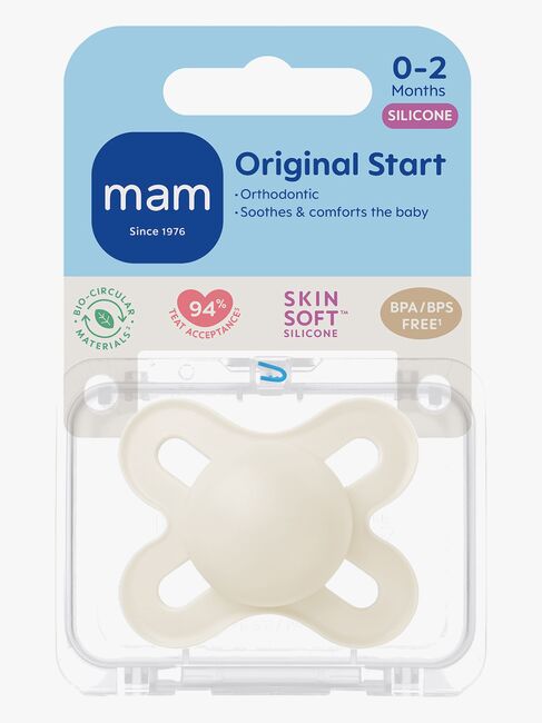 MAM Original Start Silikon Napp 0-2m, Neutral