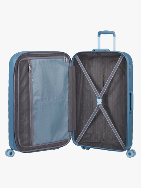 American Tourister Neovibe Spinner Resväska 96-106L, Steel Blue