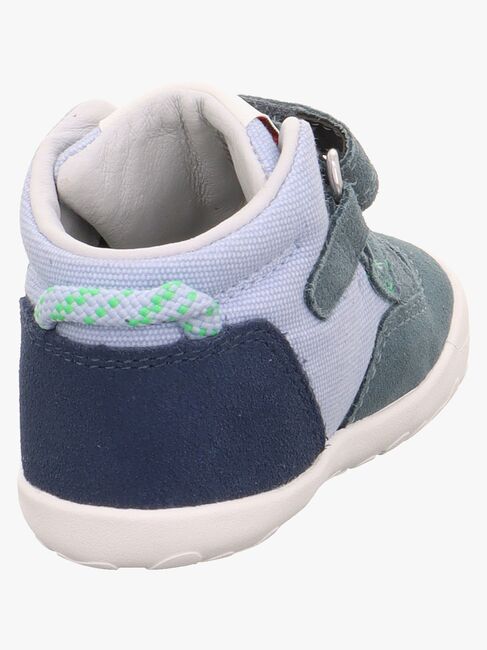 Superfit Flummi Barefoot Sneakers, Blå/Ljusgrön