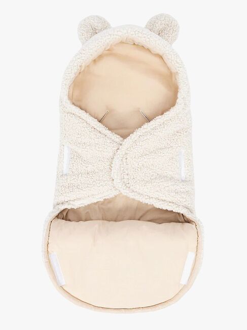 MeowBaby Bearly Swaddler med Björnöron, Cream