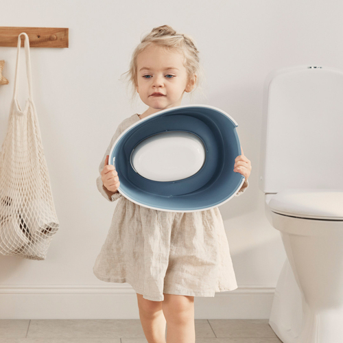 BabyBjörn Smart Potta, Gråblå/Vit