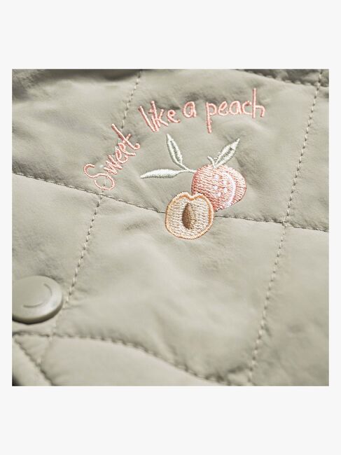 Viking x Kenza Quiltad Jacka, Light Green