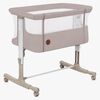 Lionelo Aurora Bedside Crib 3-in-1, Beige Cappuccino