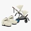 Cybex e-Gazelle S Tvillingvagn, Seashelle Beige/Taupe
