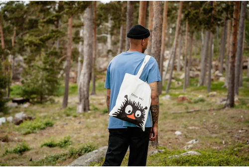 Mumin Catch Me Tygkasse, Vit