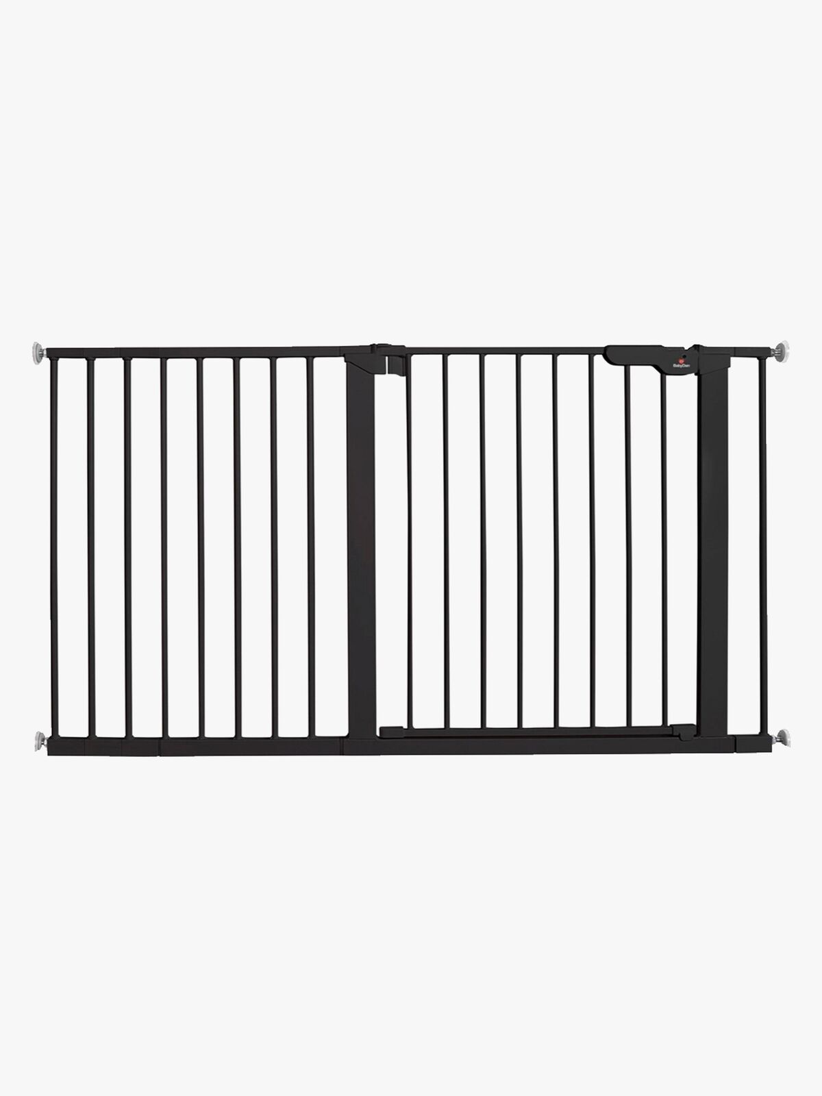 BabyDan Premier Spänngrind + 9 Förlängningar 126-132,2 cm, Svart