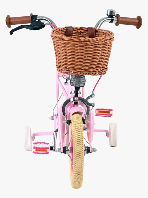 Volare Excellent Cykel med Korg 12 Tum, Rosa