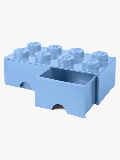 LEGO Förvaring med låda 8, Ljusblå