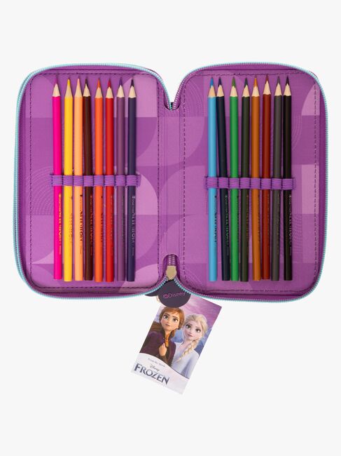 Disney Frozen Dubbelpennfodral, Lila