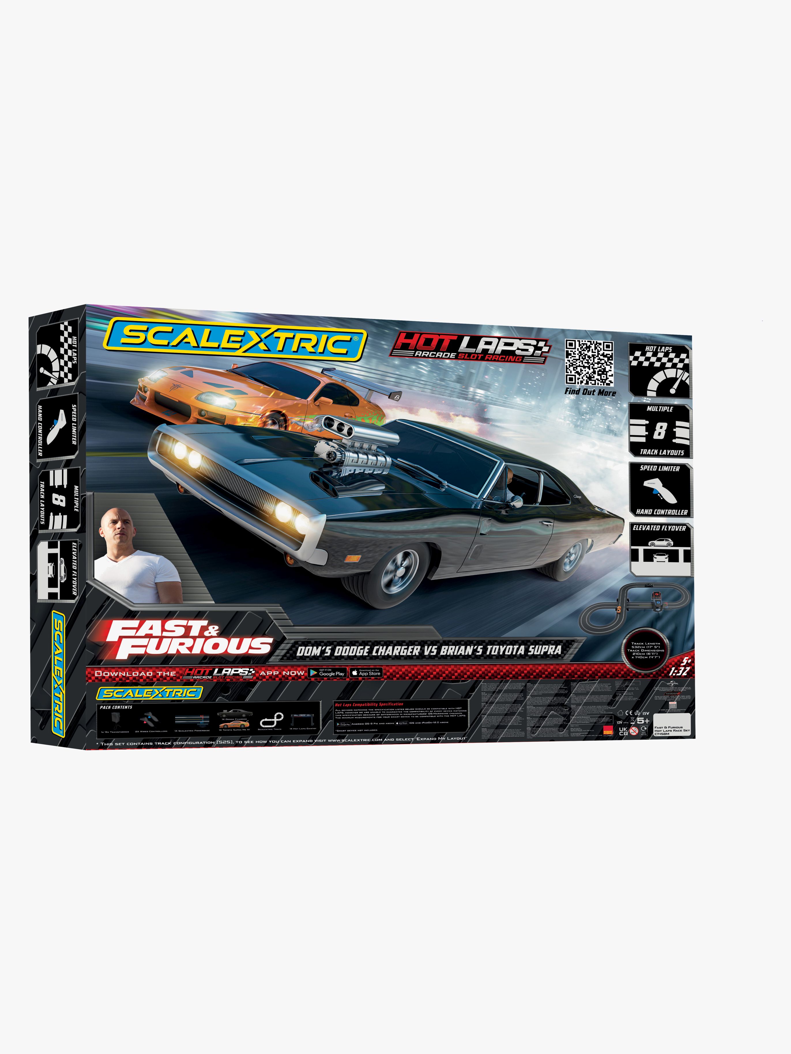 Scalextric Bilbana Fast and Furious Hot Laps 1:32