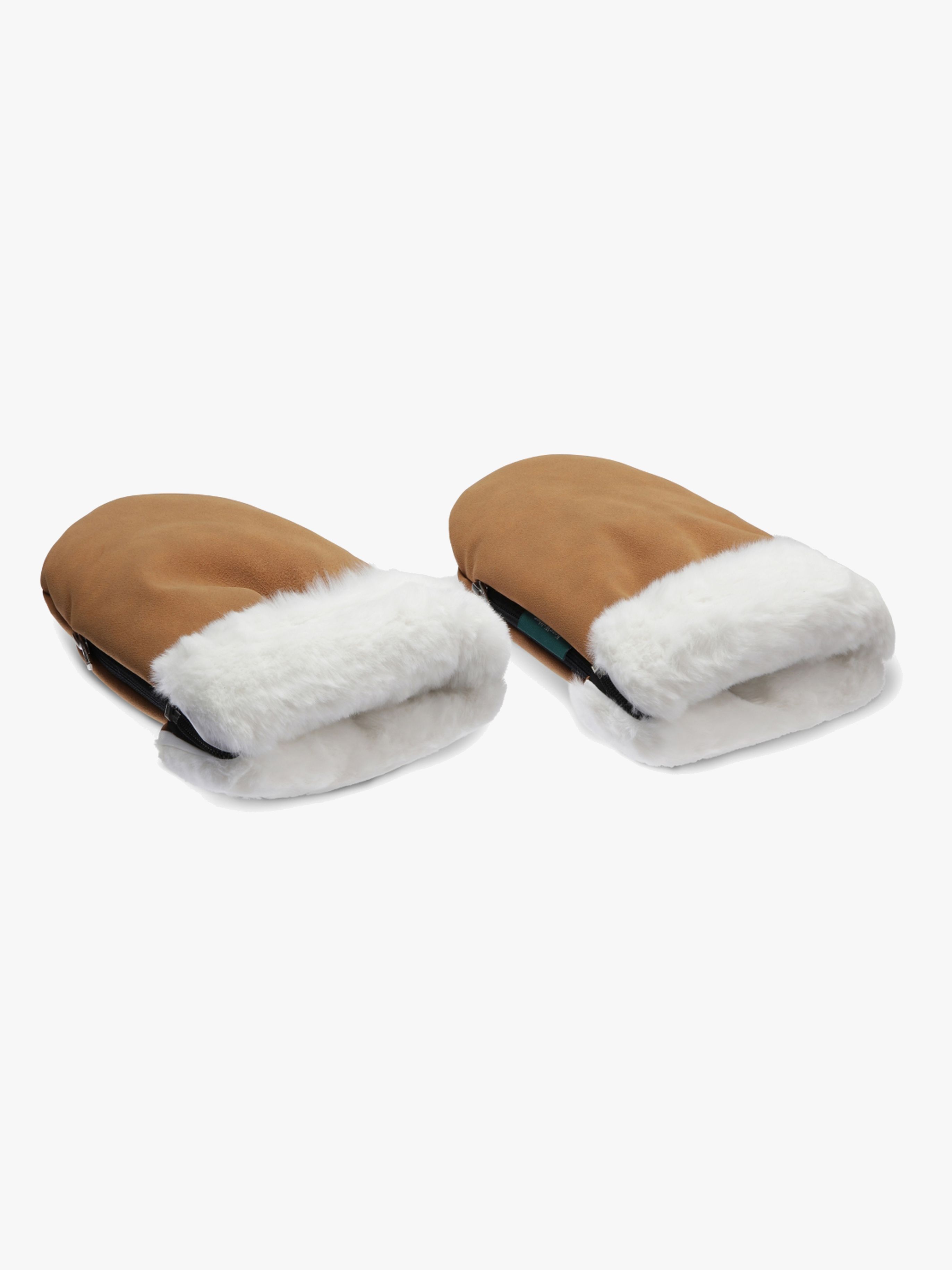 KONG.WALTHER Østerbro Faux Suede Barnvagnsvantar, Brown