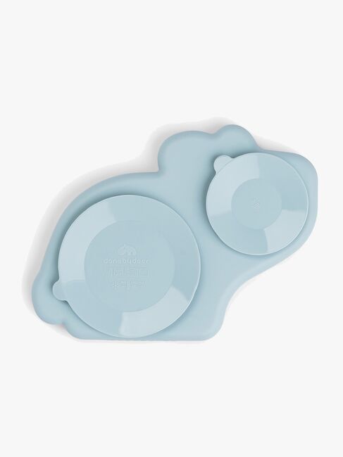 Done By Deer Stick & Stay Silikontallrik, Dotti Blue