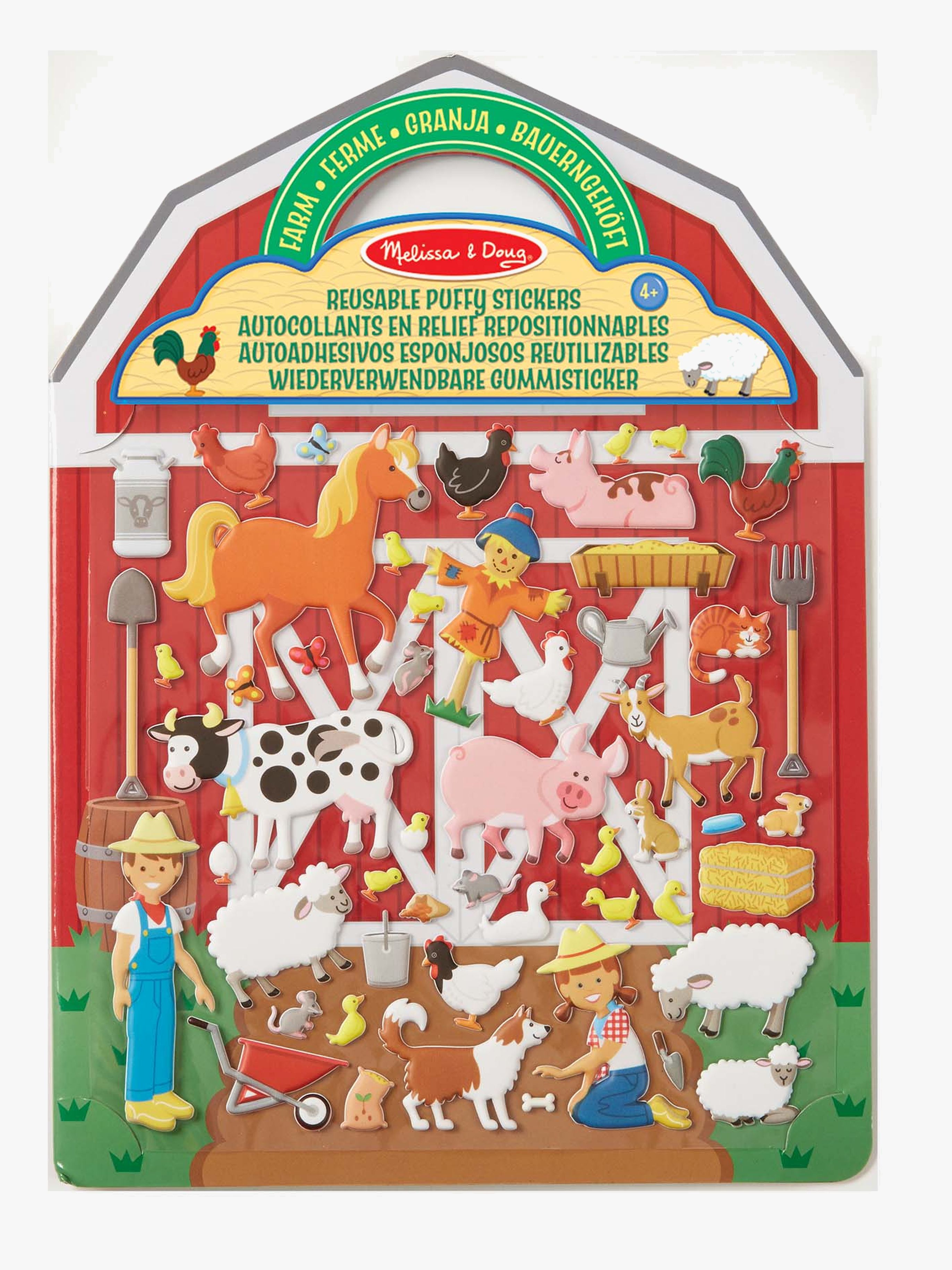 Melissa &  Doug Klistermärkesbok Bondgård 52 st