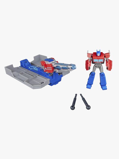 Transformers EarthSpark Optimus Prime-figur med Släp