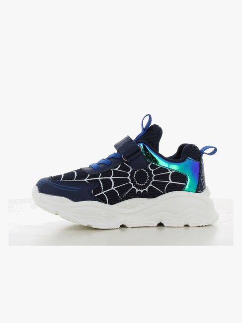 Marvel Spider-Man  Blinkande Sneakers, Navy/Cobalt Blue