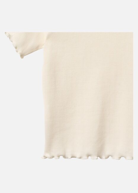 Wheat Alicia  Ribbad T-shirt, Ivory