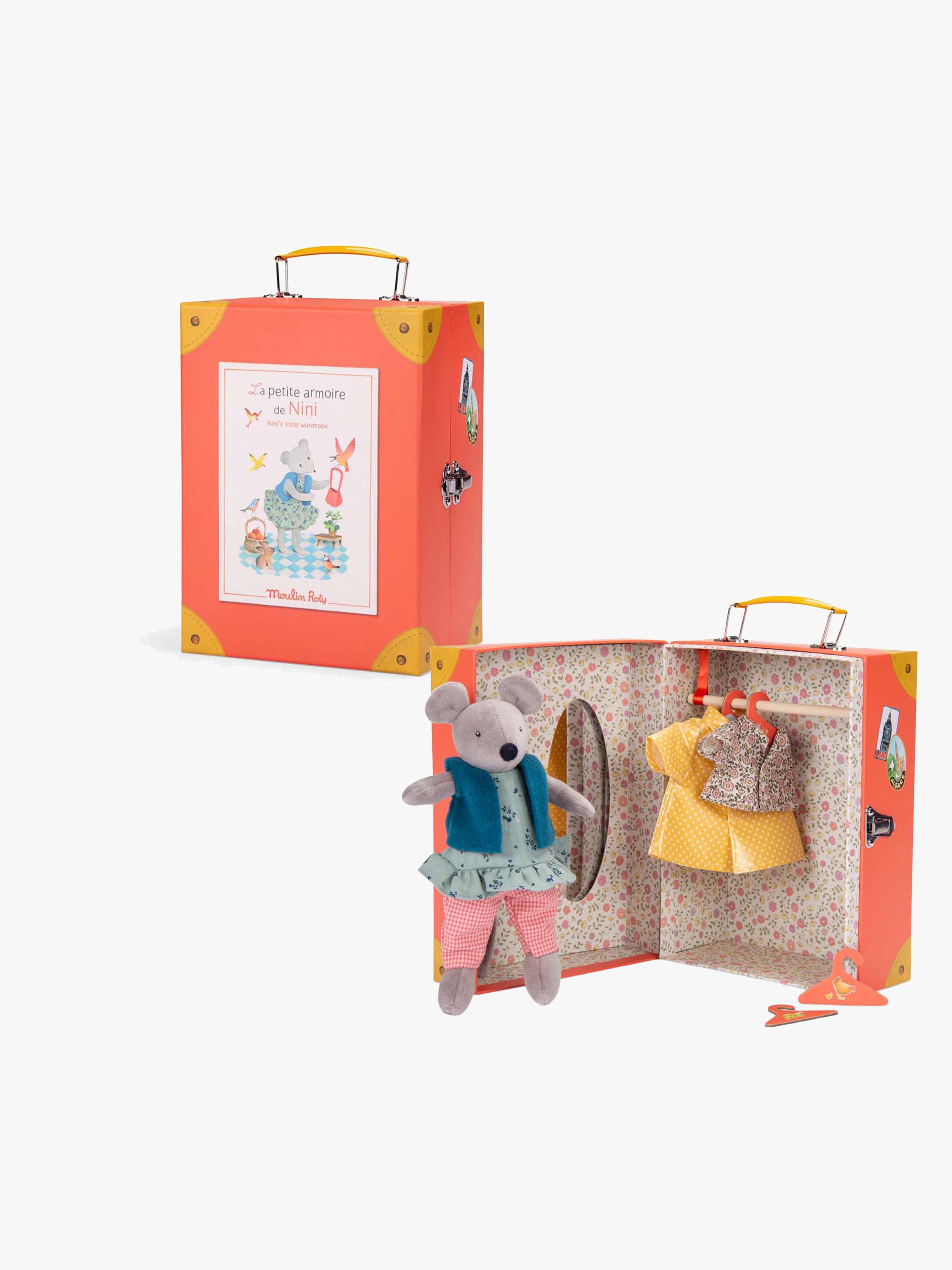 Moulin Roty Garderobsväska med Docka Nini