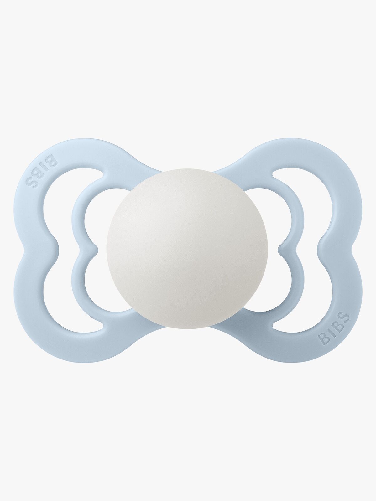 BIBS Supreme Napp Silikon Stl 2, Baby Blue Glow