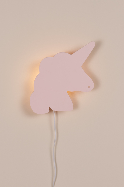Alice & Fox Vägglampa Enhörning, Cotton Candy