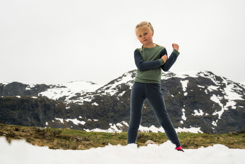 Devold Expedition Merino Underställströja Kid, Night/Forest