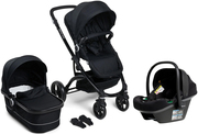 Beemoo Move Duo Duovagn Inkl. Beemoo Route i-Size Babyskydd, Black/Black Stone