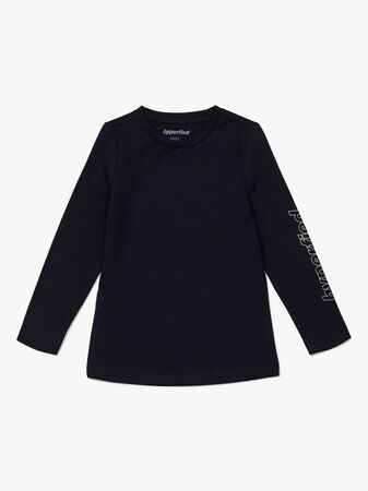 Hyperfied Jersey Logo Long Sleeve Top, Anthracite