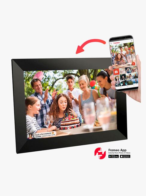 Lippa Frameo Digital Fotoram 10", Svart