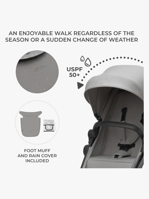 Kinderkraft 3-i-1 NEWLY Kombivagn Travelsystem, Moonlight Grey