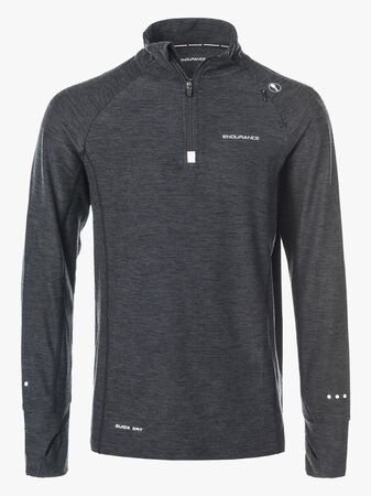 Endurance Lyle Melange Performance Tröja, Black