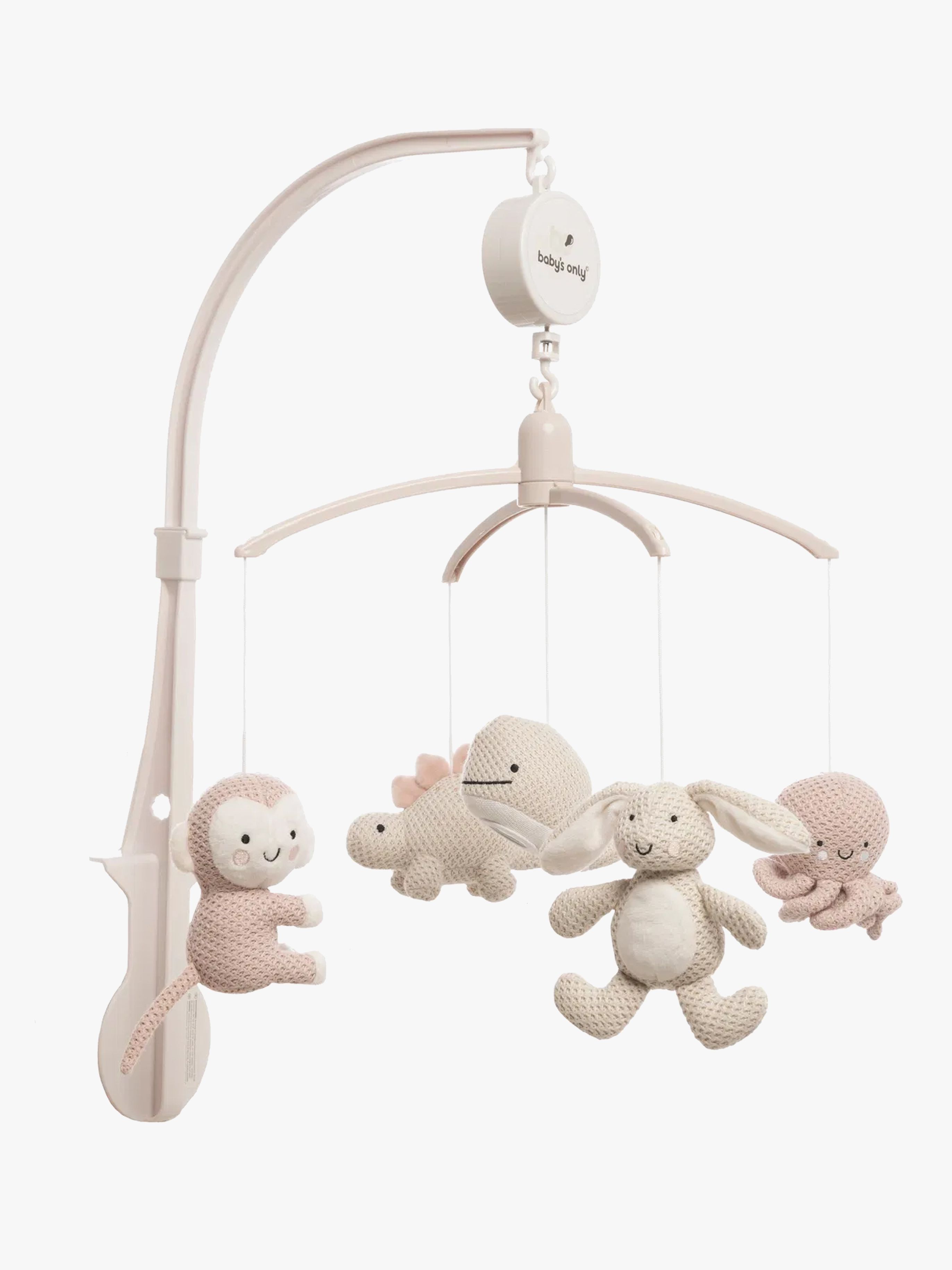 Baby's Only Musikmobil Animals, Old Pink/Warm Linen