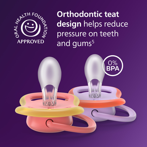 Philips Avent Ultra Air Napp 18m+ 2-Pack, Röd/Lila