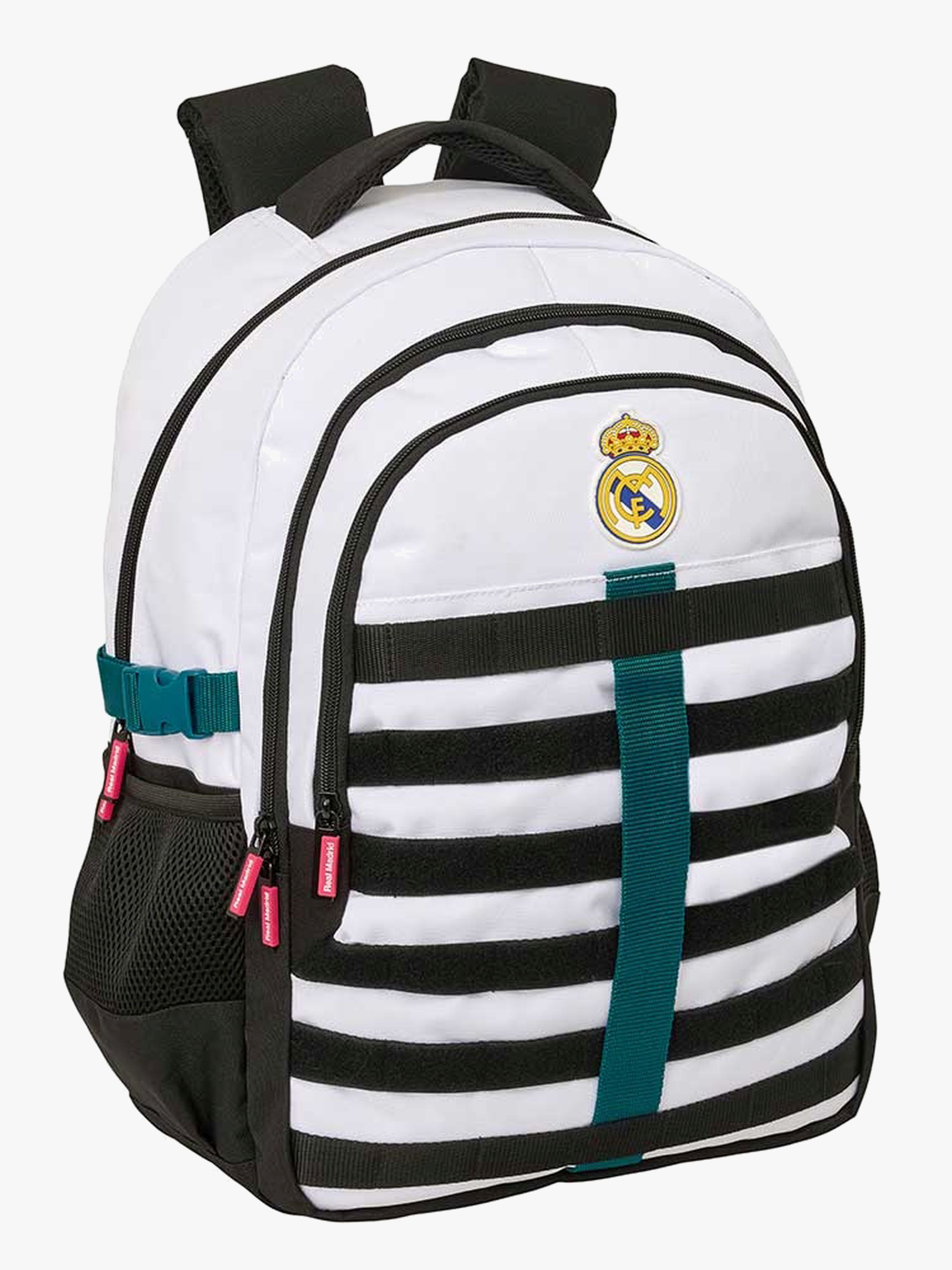 Real Madrid Dubbelfack Cross Ryggsäck 23L, Vit/Grön