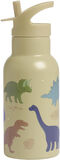 A Little Lovely Company Vattenflaska Dinosaurier 350 ml, Beige
