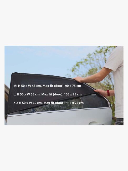 Beemoo Stretch Solskydd 2-pack, Black