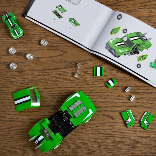 Mattel Brick Shop Hot Wheels Speed Series Brick Shop Hot Wheels Byggset Custom ’68 Camaro 289 Delar