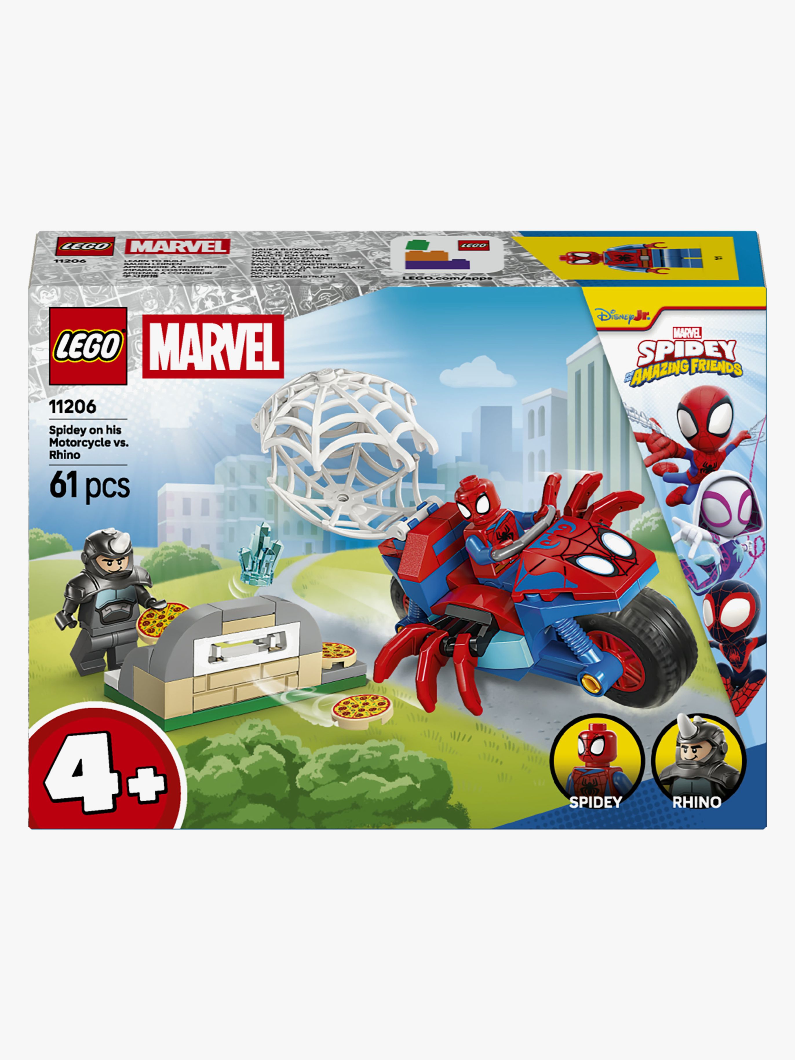 LEGO Spidey 11206 Spidey på sin motorcykel mot Rhino