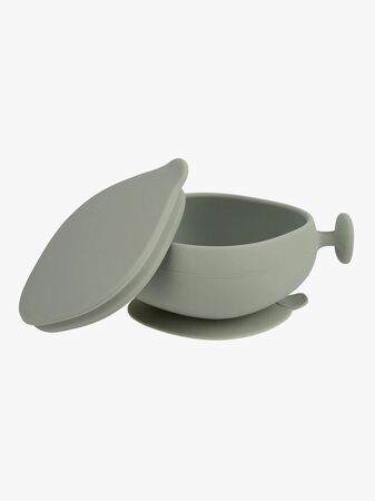 b.box Skål med Lock Silikon, Sage