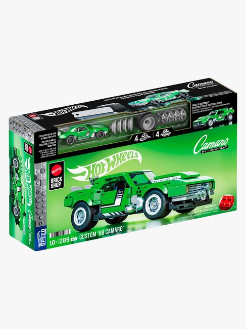 Mattel Brick Shop Hot Wheels Speed Series Brick Shop Hot Wheels Byggset Custom ’68 Camaro 289 Delar