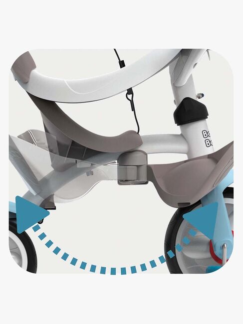 Smoby Trehjuling Baby Balade Plus, Blå
