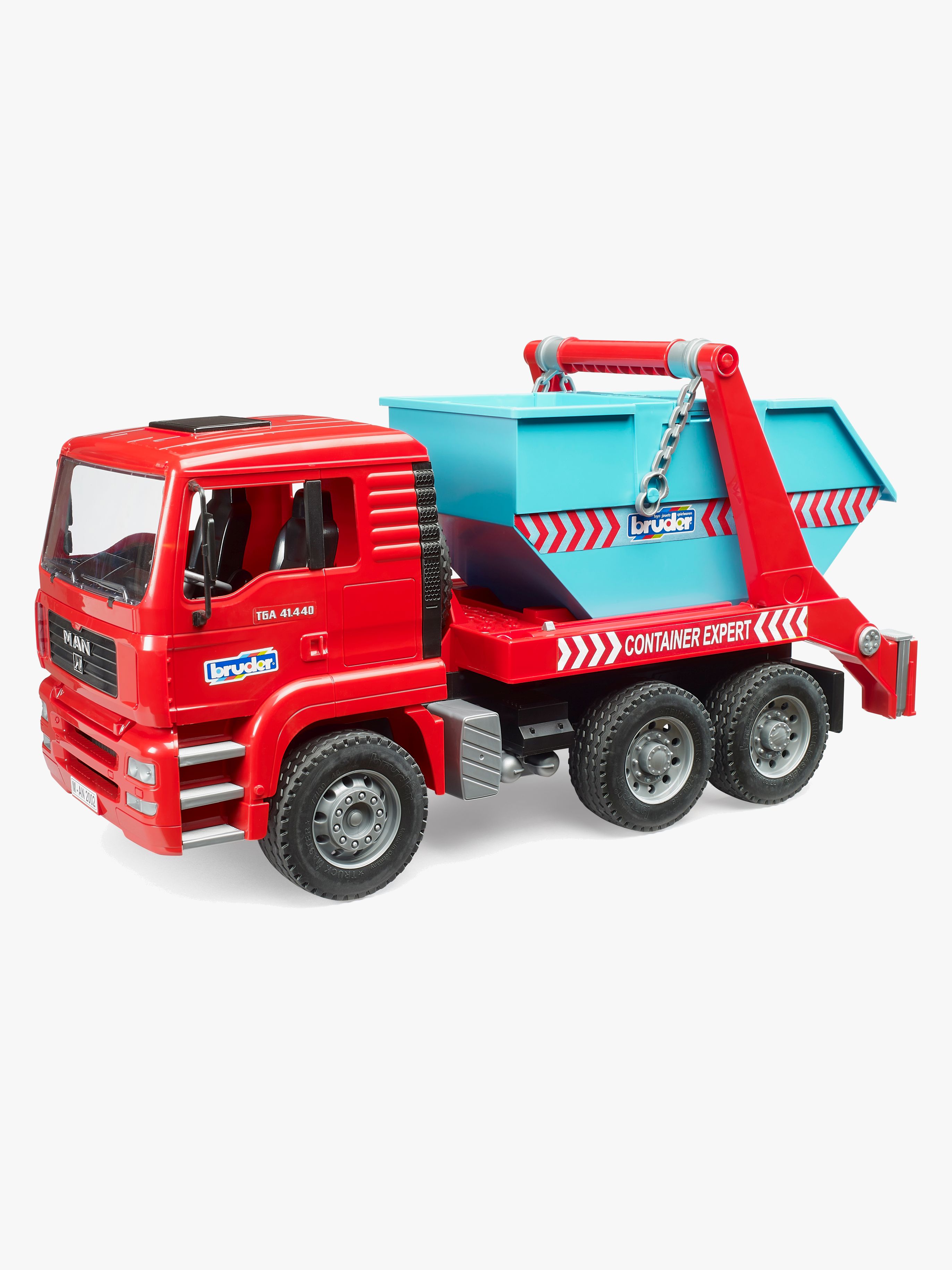 Bruder MAN TGA Containerbil, Röd