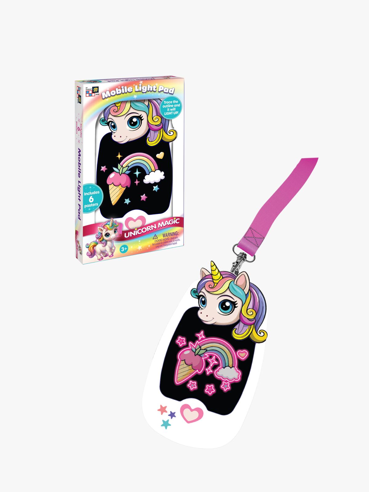 Original Glow Pad Ritplatta Enhörning