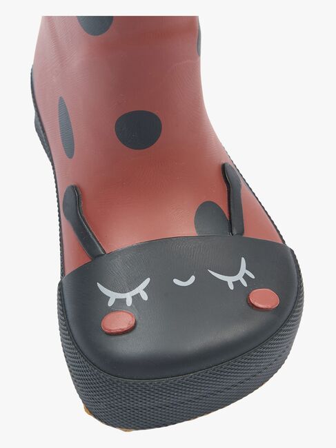 Mikk-Line Barefoot Ladybug Gummistövlar, Henna