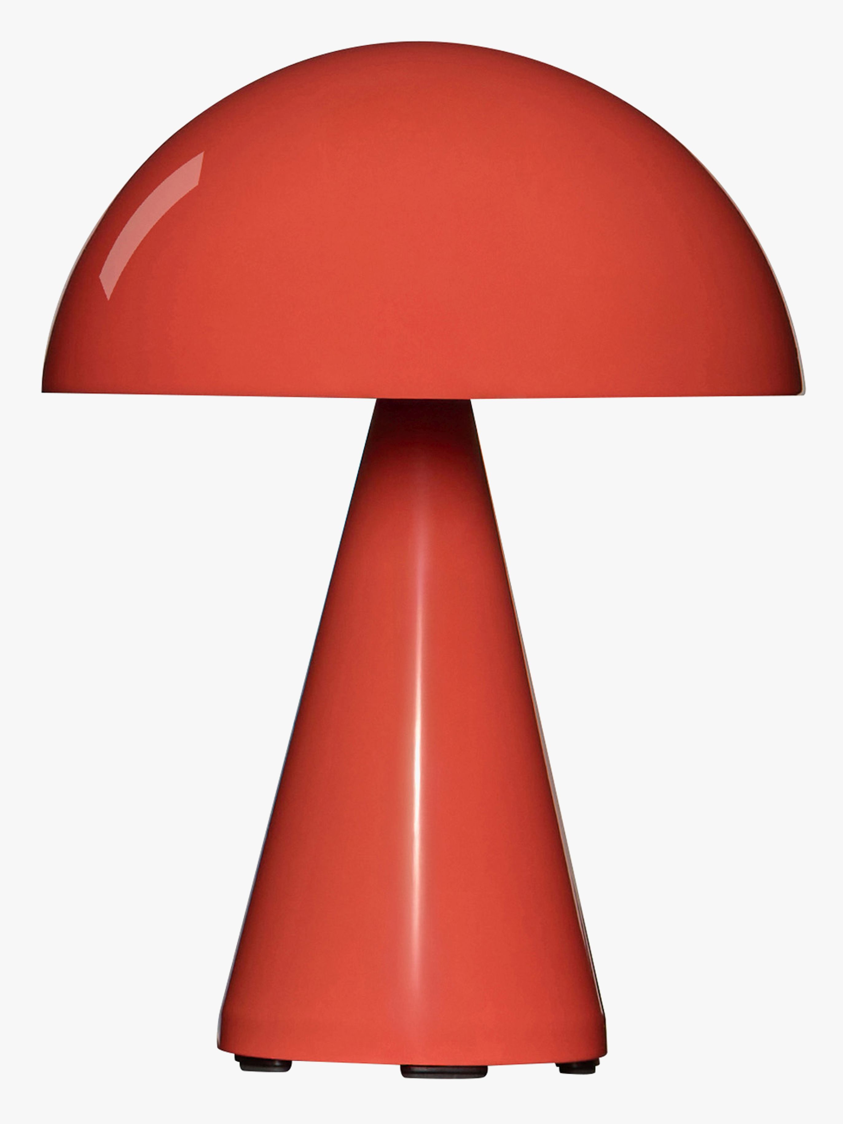 Mush LED-batteridriven bordslampa, ljusröd, höjd 20 cm - HÜBSCH - Terrass - Modern - Metall - Med en ljuskälla