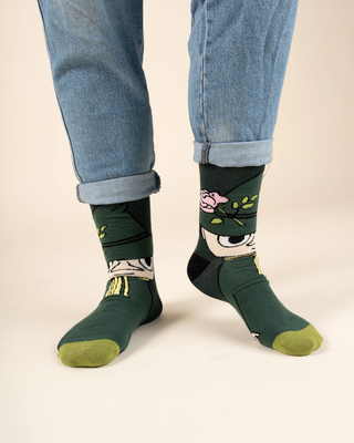 Mumin Snufkin Socken, Grün