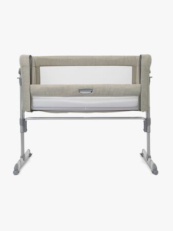 Joie Roomie Glide Bedside Crib och Resesäng, Almond